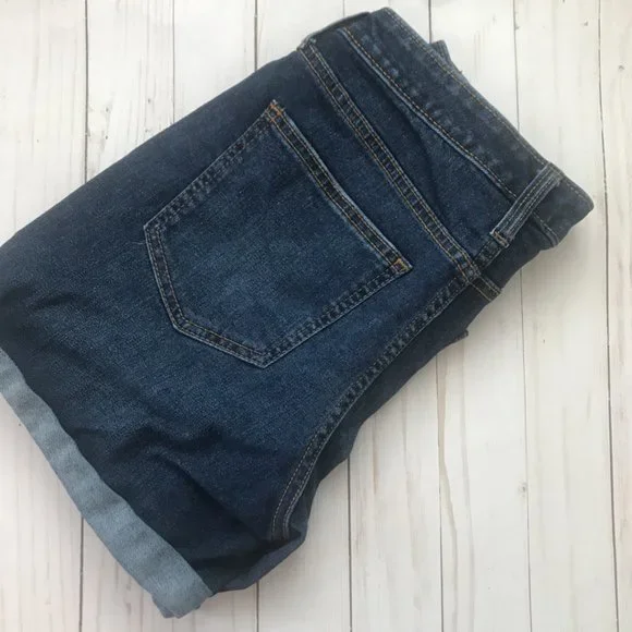 Universal Thread Cuffed Denim Shorts Size 6 - Picture 4 of 6
